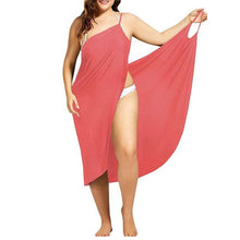 Load image into Gallery viewer, Oufisun Women Plus Size Pareo Beach Cover Up Wrap Dress Bikini Bathing Suit Femme Robe De Plage Beachwear Femme Tunic Kaftan
