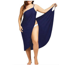 Load image into Gallery viewer, Oufisun Women Plus Size Pareo Beach Cover Up Wrap Dress Bikini Bathing Suit Femme Robe De Plage Beachwear Femme Tunic Kaftan
