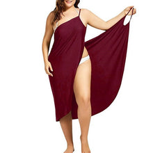 Load image into Gallery viewer, Oufisun Women Plus Size Pareo Beach Cover Up Wrap Dress Bikini Bathing Suit Femme Robe De Plage Beachwear Femme Tunic Kaftan
