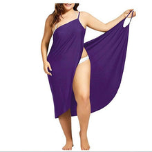 Load image into Gallery viewer, Oufisun Women Plus Size Pareo Beach Cover Up Wrap Dress Bikini Bathing Suit Femme Robe De Plage Beachwear Femme Tunic Kaftan
