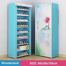 Load image into Gallery viewer, Multi-layer Simple Shoe Cabinet DIY Assembled Space-saving Shoe Organizer Shelf Home Dorm Storage Closet Dustproof Shoes Rack
