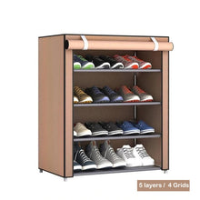 Load image into Gallery viewer, Multi-layer Simple Shoe Cabinet DIY Assembled Space-saving Shoe Organizer Shelf Home Dorm Storage Closet Dustproof Shoes Rack
