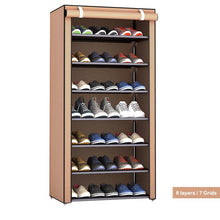 Load image into Gallery viewer, Multi-layer Simple Shoe Cabinet DIY Assembled Space-saving Shoe Organizer Shelf Home Dorm Storage Closet Dustproof Shoes Rack
