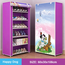 Load image into Gallery viewer, Multi-layer Simple Shoe Cabinet DIY Assembled Space-saving Shoe Organizer Shelf Home Dorm Storage Closet Dustproof Shoes Rack
