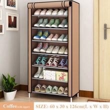 Load image into Gallery viewer, Multi-layer Simple Shoe Cabinet DIY Assembled Space-saving Shoe Organizer Shelf Home Dorm Storage Closet Dustproof Shoes Rack
