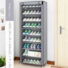 Load image into Gallery viewer, Multi-layer Simple Shoe Cabinet DIY Assembled Space-saving Shoe Organizer Shelf Home Dorm Storage Closet Dustproof Shoes Rack
