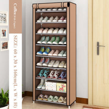 Load image into Gallery viewer, Multi-layer Simple Shoe Cabinet DIY Assembled Space-saving Shoe Organizer Shelf Home Dorm Storage Closet Dustproof Shoes Rack
