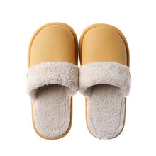 Load image into Gallery viewer, JIANBUDAN Plush warm Home flat slippers Lightweight soft comfortable winter slippers Women&#39;s cotton shoes Indoor plush slippers
