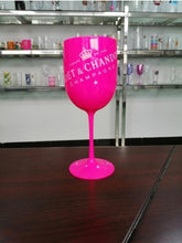 Load image into Gallery viewer, Wine Party Champagne Coupes Glass Cocktail Glass Champagne Flutes Plating Wine Cup Goblet Electroplated Plastic Cups one piece
