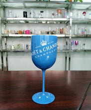 Load image into Gallery viewer, Wine Party Champagne Coupes Glass Cocktail Glass Champagne Flutes Plating Wine Cup Goblet Electroplated Plastic Cups one piece
