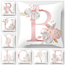 Load image into Gallery viewer, Frigg Pink Letter Decorative Cushion Cover Wedding Party Decoration Wedding Decorative Pillow Party Supplies Wedding Ornaments
