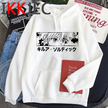 Load image into Gallery viewer, HXH Hunter X Hunter Hisoka Kurapika Hoodies Men Killua Zoldyck Devil Eye Sweatshirts Anime Hip Hop Hoody Streetwear Tops Male
