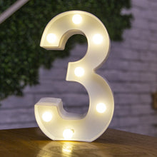 Load image into Gallery viewer, Decorative Letters Alphabet Letter LED Lights Luminous Number Lamp Decoration Battery Night Light Party Baby Bedroom Decoration
