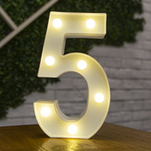 Load image into Gallery viewer, Decorative Letters Alphabet Letter LED Lights Luminous Number Lamp Decoration Battery Night Light Party Baby Bedroom Decoration
