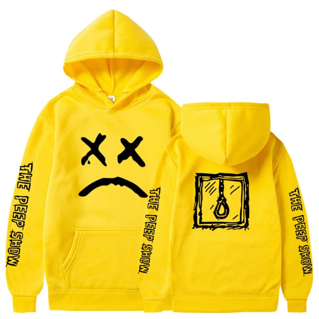 Men Hoodies 2020 Lil.Peep Happy Smiling Face Print Winter Fashion Unisex Couple Pullover Streetwear Sweatshirts Male Sudaderas