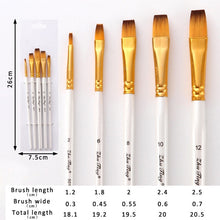 Load image into Gallery viewer, Artist Paint Brush Set 5Pcs High Quality Nylon Hair Wood Black Handle Watercolor Acrylic Oil Brush Painting Art Supplies
