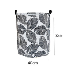 Load image into Gallery viewer, Canvas Waterproof Laundry Organizer Basket Large Capacity Laundry Hamper Dirty Clothes Storage Bag Toy Home Storage Bin 1pc
