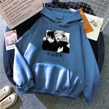 Load image into Gallery viewer, jujutsu kaisen Comics Gojou Satoru Print Hoodies Japan Harajuku style Clothing Winter Casual Hoody Fashion Cartoons Streetwear
