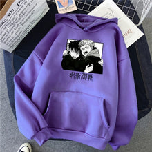 Load image into Gallery viewer, jujutsu kaisen Comics Gojou Satoru Print Hoodies Japan Harajuku style Clothing Winter Casual Hoody Fashion Cartoons Streetwear
