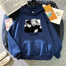 Load image into Gallery viewer, jujutsu kaisen Comics Gojou Satoru Print Hoodies Japan Harajuku style Clothing Winter Casual Hoody Fashion Cartoons Streetwear
