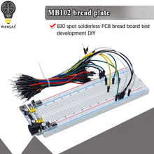 Load image into Gallery viewer, NEW MB-102 MB102 Breadboard 400 830 Point Solderless PCB Bread Board Test Develop DIY for arduino laboratory SYB-830
