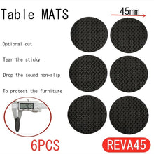 Load image into Gallery viewer, Black Self Adhesive Furniture Leg Rug Anti Scratch Floor Protectors Chair Table Foot Covers Anti Slip Furniture Chair Leg Caps
