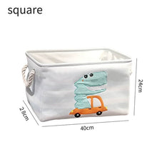 Load image into Gallery viewer, Baby Laundry basket for organizing Cute Dinosaur Swan Picnic box Organizer for Dirty clothes Foldable Toy Storage Bucket
