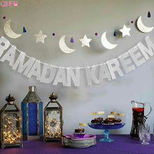 Load image into Gallery viewer, Balloons Decor Ramadan And Eid Decorations Eid Bjd Eid Mubarak Decor MUBARAK Paper Banner RAMADAN MUBARAK Muslim Ramadan Decor
