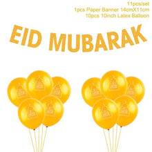 Load image into Gallery viewer, Balloons Decor Ramadan And Eid Decorations Eid Bjd Eid Mubarak Decor MUBARAK Paper Banner RAMADAN MUBARAK Muslim Ramadan Decor
