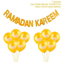 Load image into Gallery viewer, Balloons Decor Ramadan And Eid Decorations Eid Bjd Eid Mubarak Decor MUBARAK Paper Banner RAMADAN MUBARAK Muslim Ramadan Decor
