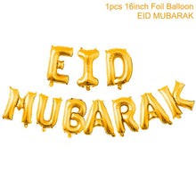 Load image into Gallery viewer, Balloons Decor Ramadan And Eid Decorations Eid Bjd Eid Mubarak Decor MUBARAK Paper Banner RAMADAN MUBARAK Muslim Ramadan Decor
