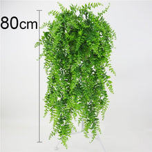 Load image into Gallery viewer, Artificial Plant Vines Wall Hanging Rattan Leaves Branches Outdoor Garden Home Decoration Plastic Fake Silk Leaf Green Plant Ivy
