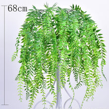 Load image into Gallery viewer, Artificial Plant Vines Wall Hanging Rattan Leaves Branches Outdoor Garden Home Decoration Plastic Fake Silk Leaf Green Plant Ivy
