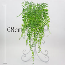 Load image into Gallery viewer, Artificial Plant Vines Wall Hanging Rattan Leaves Branches Outdoor Garden Home Decoration Plastic Fake Silk Leaf Green Plant Ivy
