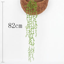 Load image into Gallery viewer, Artificial Plant Vines Wall Hanging Rattan Leaves Branches Outdoor Garden Home Decoration Plastic Fake Silk Leaf Green Plant Ivy
