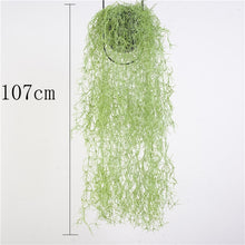 Load image into Gallery viewer, Artificial Plant Vines Wall Hanging Rattan Leaves Branches Outdoor Garden Home Decoration Plastic Fake Silk Leaf Green Plant Ivy
