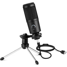 Load image into Gallery viewer, USB Microphone Professional Condenser Microphones For PC Computer Laptop Recording Studio Singing Gaming Streaming Mikrofon
