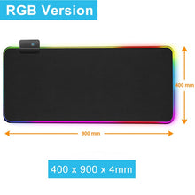 Load image into Gallery viewer, Gaming Mouse Pad Computer Mousepad RGB Large Mouse Pad Gamer XXL Mouse Carpet Big Mause Pad PC Desk Play Mat with Backlit
