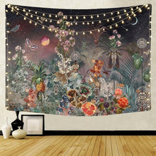 Load image into Gallery viewer, Nordic psychedelic hanging fabric background wall covering home decoration wall blanket tapestry bedroom wall hanging 95*73cm
