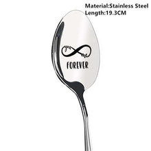 Load image into Gallery viewer, 2021 Valentines Day Gift Anniversary Gift for Boyfriend Stainless Steel Spoon Good Morning Handsome Beautiful Girlfriend Present
