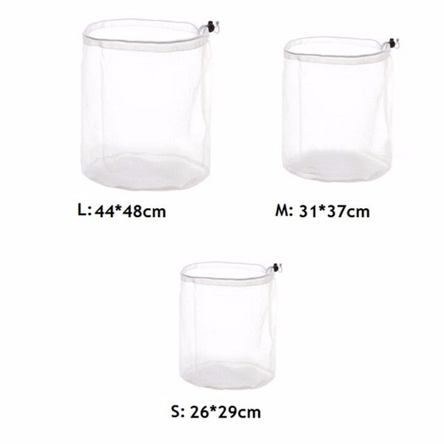 3 Size Washing Laundry bag Clothing Care Foldable Protection Net Filter Underwear Bra Socks Underwear Washing Machine Clothes