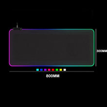 Load image into Gallery viewer, LED Light Gaming Mouse Pad RGB Large Keyboard Cover Non-Slip Rubber Base Computer Carpet Desk Mat PC Game Mouse Pad
