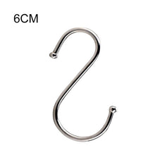 Load image into Gallery viewer, S-Shaped Hooks Bathroom Kitchen Single S Shape Stainless Steel Storage Hook For Wall And Door Organizer Accessories Organization
