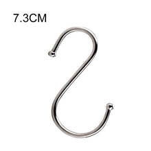 Load image into Gallery viewer, S-Shaped Hooks Bathroom Kitchen Single S Shape Stainless Steel Storage Hook For Wall And Door Organizer Accessories Organization
