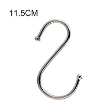 Load image into Gallery viewer, S-Shaped Hooks Bathroom Kitchen Single S Shape Stainless Steel Storage Hook For Wall And Door Organizer Accessories Organization
