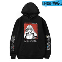 Load image into Gallery viewer, Hot Black Hooded Comic The Quintessential Quintuplets Hoodies Men Sweatshirts Women Autumn Hip Hop Hoodie Boys Girls Pullovers
