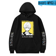 Load image into Gallery viewer, Hot Black Hooded Comic The Quintessential Quintuplets Hoodies Men Sweatshirts Women Autumn Hip Hop Hoodie Boys Girls Pullovers
