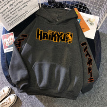 Load image into Gallery viewer, Japan Anime Haikyuu Anime Prints Hoodies Mens New Fashion Hoody Hip Hop Fleece Sweatshirts Crewneck Pullovers Cute Clothing Man
