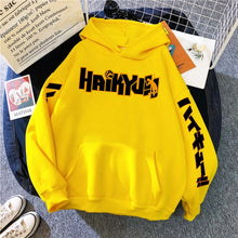 Load image into Gallery viewer, Japan Anime Haikyuu Anime Prints Hoodies Mens New Fashion Hoody Hip Hop Fleece Sweatshirts Crewneck Pullovers Cute Clothing Man
