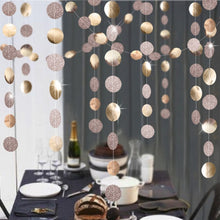 Load image into Gallery viewer, Eid Mubarak Decoration 4M Gold Silver Star Moon Shape Paper Garlands Wedding Birthday Event Party DIY Decorations Ramadan Kareem
